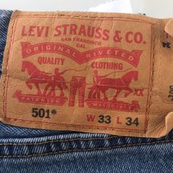 Levi 501’s 33x34