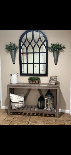 Console Table and accessories