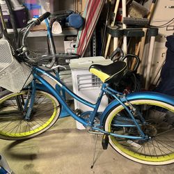 Blue Lime Green Huffy Cruiser Bike for Sale in Riverside CA OfferUp