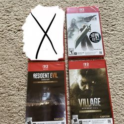 Nintendo Switch 2 Games Final Fantasy 7 Remake Resident Evil Gold 