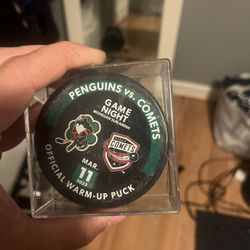 Utica Comets Warm Up Puck