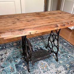 Desk With Antique Sewing Table Base