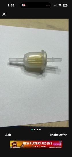 NEW 1/4 , 3/8 Both Sides FUEL FILTER for SMALL MOTORS & LAWN GARDEN