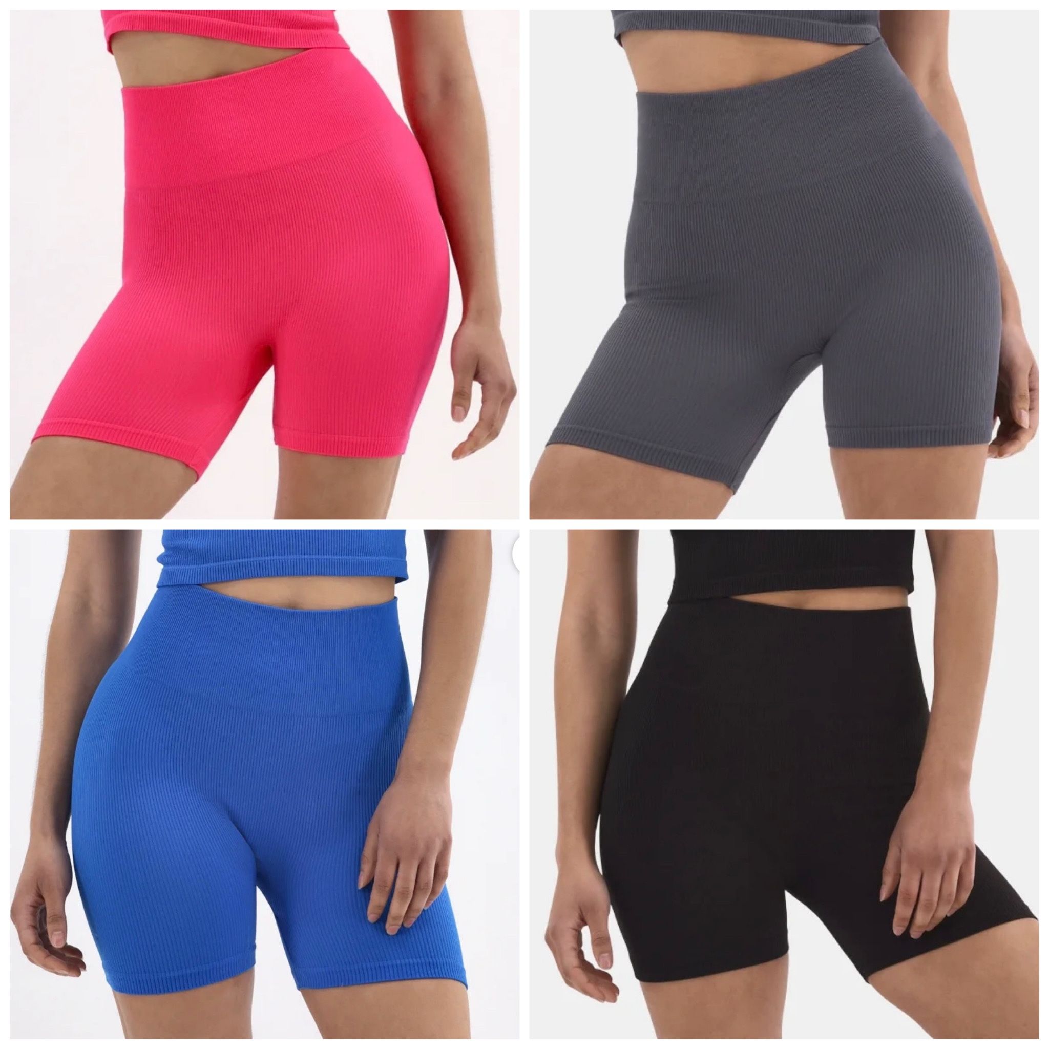 *New* No Boundaries Women’s Seamless Ribbed Bike Shorts - Small (4 colors)