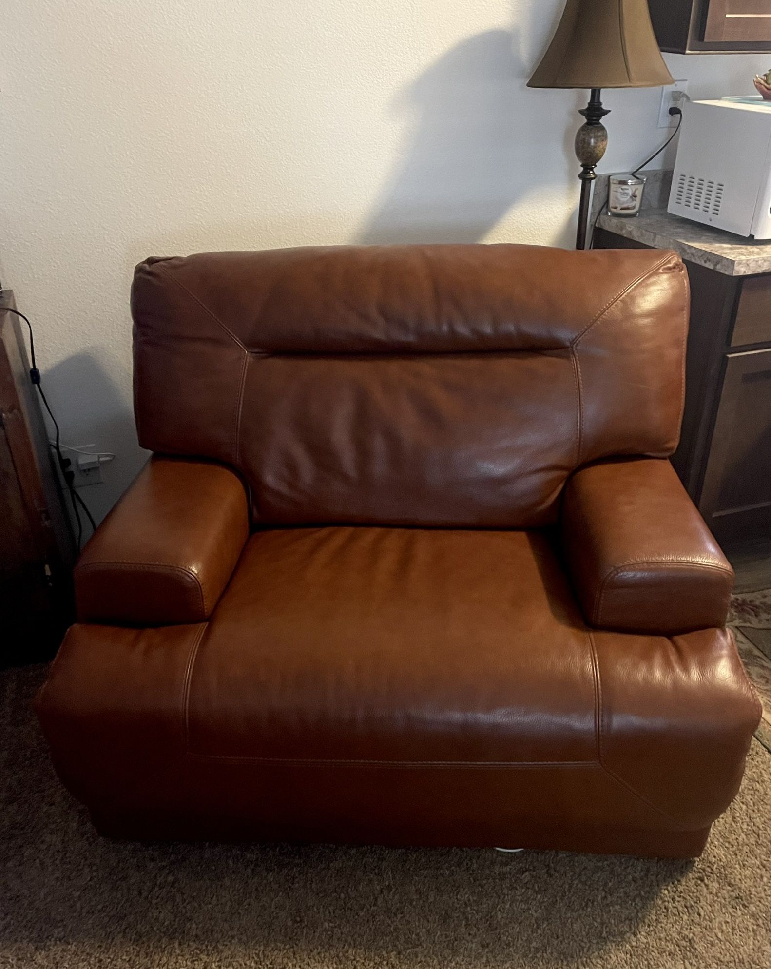 Leather Couch Recliner And A Leather Chaise Chair Recliner