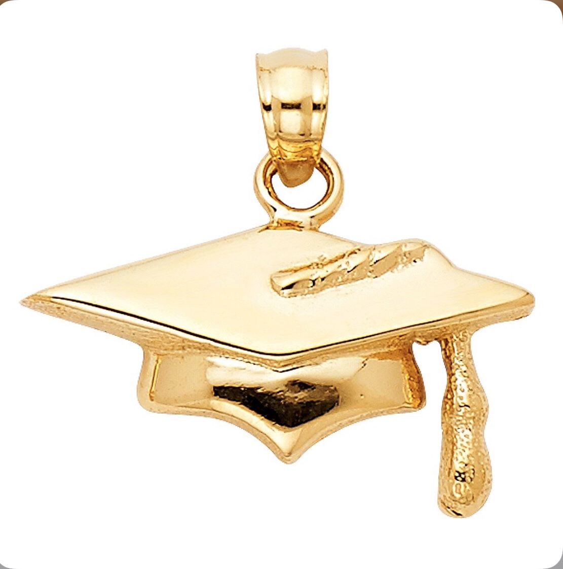 GRADUATION GIFT ✅?, Beautiful gift for graduated people pendant 14k fine jewelry yellow REAL gold. Description⤵️