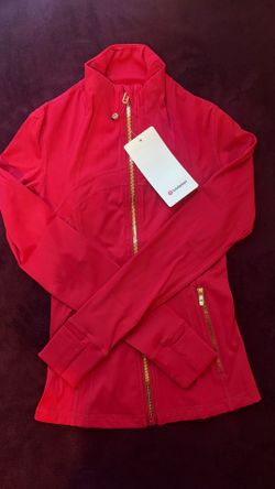 Red Lululemon define jacket, size 2