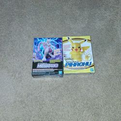 Pikachu And Mewtwo Pokémon Model Kit Unopened