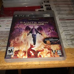PS3 Game First Edition Saints Row Gat Out Of Hell 