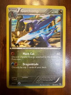 Pokemon Garchomp 90/124 Dragons Exalted Holo Rare 2012 MP/LP