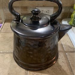 Vintage McCoy Cookie Jar Pottery Bronze Coffee Pot Tea Kettle USA