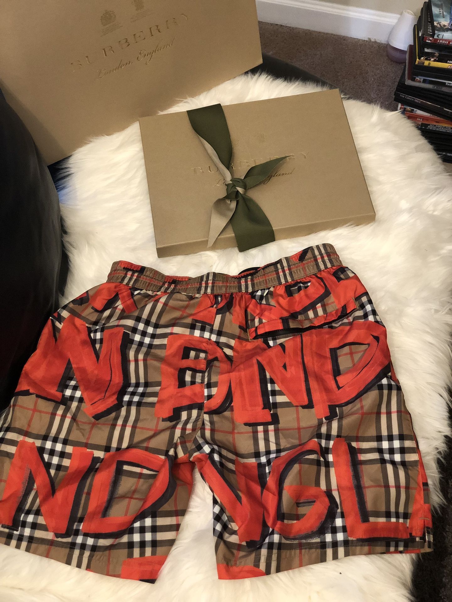 Burberry Graffiti Swim Trunks Size Small for Sale in College Park GA OfferUp