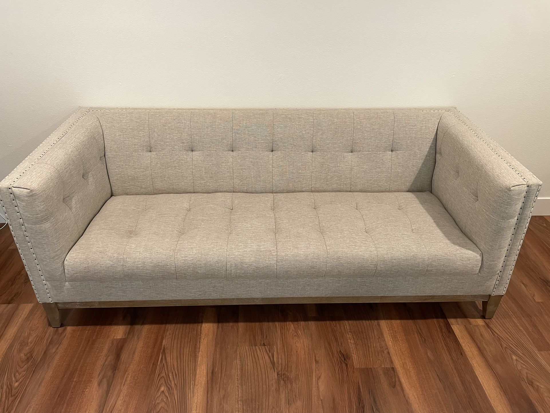 World Market Tufted Nail Head Sofa couch for Sale in Camas WA OfferUp