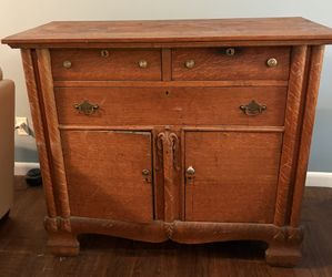 Antique oak sideboard