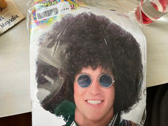 Disco Afro Wig 70s Hippie COSTUME DISFRAZ