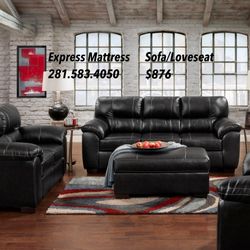 Faux Leather Sofa & Loveseat!! 2 Colors