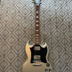 New  Epiphone (inspired By Gibson Collection) SG Standard - Rare Silver Mist Colorway!
