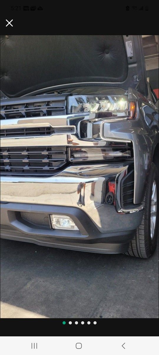 2019 2020 2021 2022 Chevy Silverado 1500 Bumper LED Fog Lights Drive Fog Lamps.  LED Chrome Clear Lense

Price is FIRM.  Equipment is new 