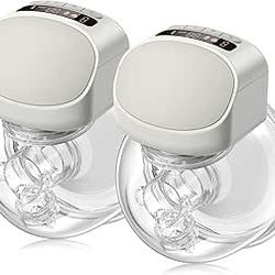 2 Packs Wearable Breast Pump, Double Hands Free