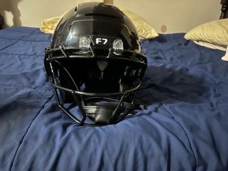 F7 Black Football Helmet with Face Mask
