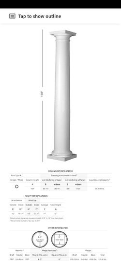 Colomns Pillars For Pergola Or Porches