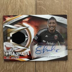 2015 Topps MLS - Autograph Relics Sean Franklin #AR-SF /100 (AU, MEM)