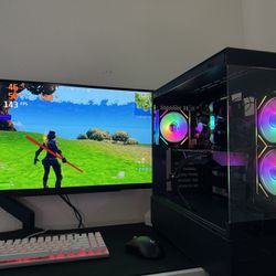 Black Gaming Pc Computer Desktop RTX