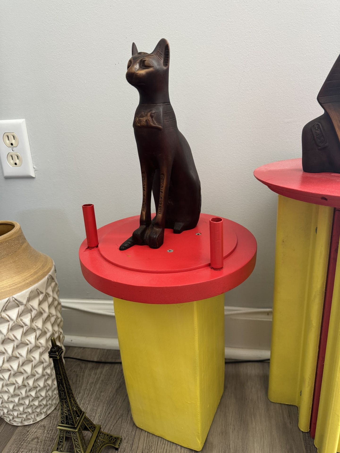 Egyptian Statue with Stand