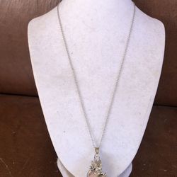 Rose quartz stone pendant beautiful necklace