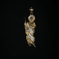 San Judas Pendant 14k