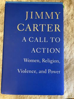 Autograph Jimmy Carter Call To Action Book