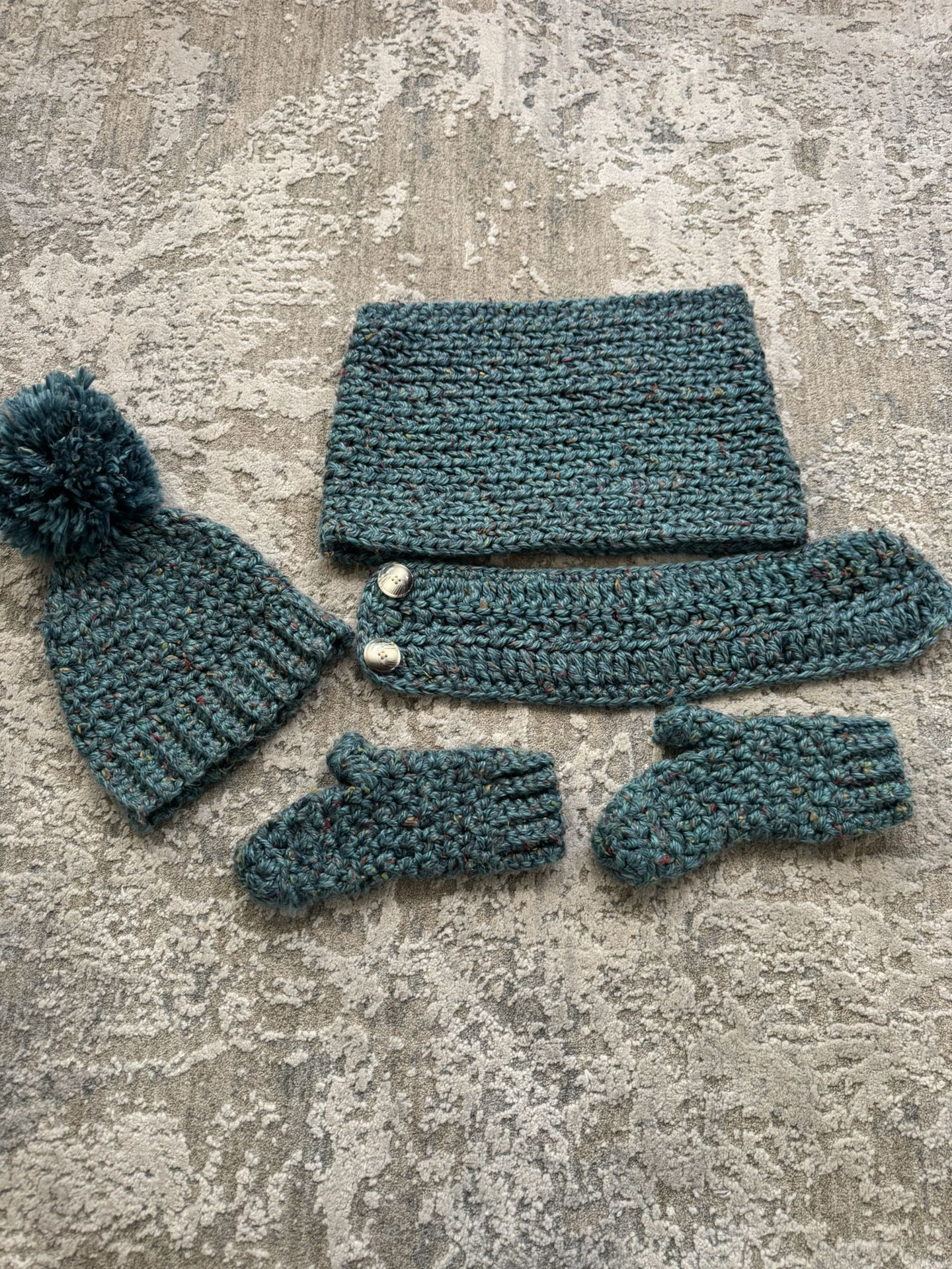 Hat Headband Gloves Scarf CROTCHET Set Winter Clothes Clothing Women Women’s