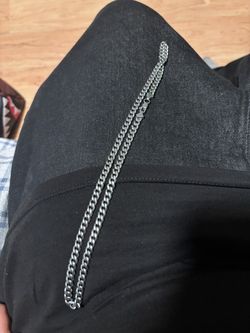 Silver Cuban Link Chain Necklace