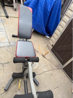 Weight bench incline decline