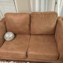 Ashley Furniture Sued Leather Loveseat 