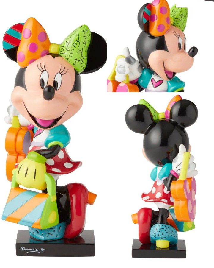 Disney by Britto Fashionista Minnie Mouse Figurine Enesco BRITTO New In Box


