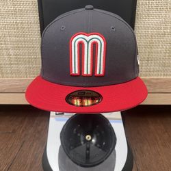 Mexico Grey and Red New Era Fitted Hat