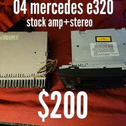Mercedes E-class Navigation+amplifier