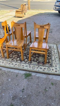 OAK CHAIRS 8- Chairs