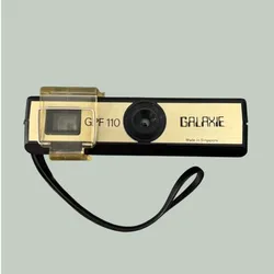 Vintage Galaxie GPF 110 Pocket Film Camera Detachable Flash Untested
