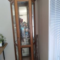 Tall Mirrored Hutch