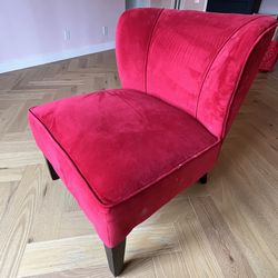 Velvet Accent Chair Great Condition