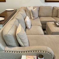 Sectional With Ottoman