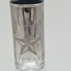 2 Beautiful SHOT GLASSES Texas Star El Paso Texas 