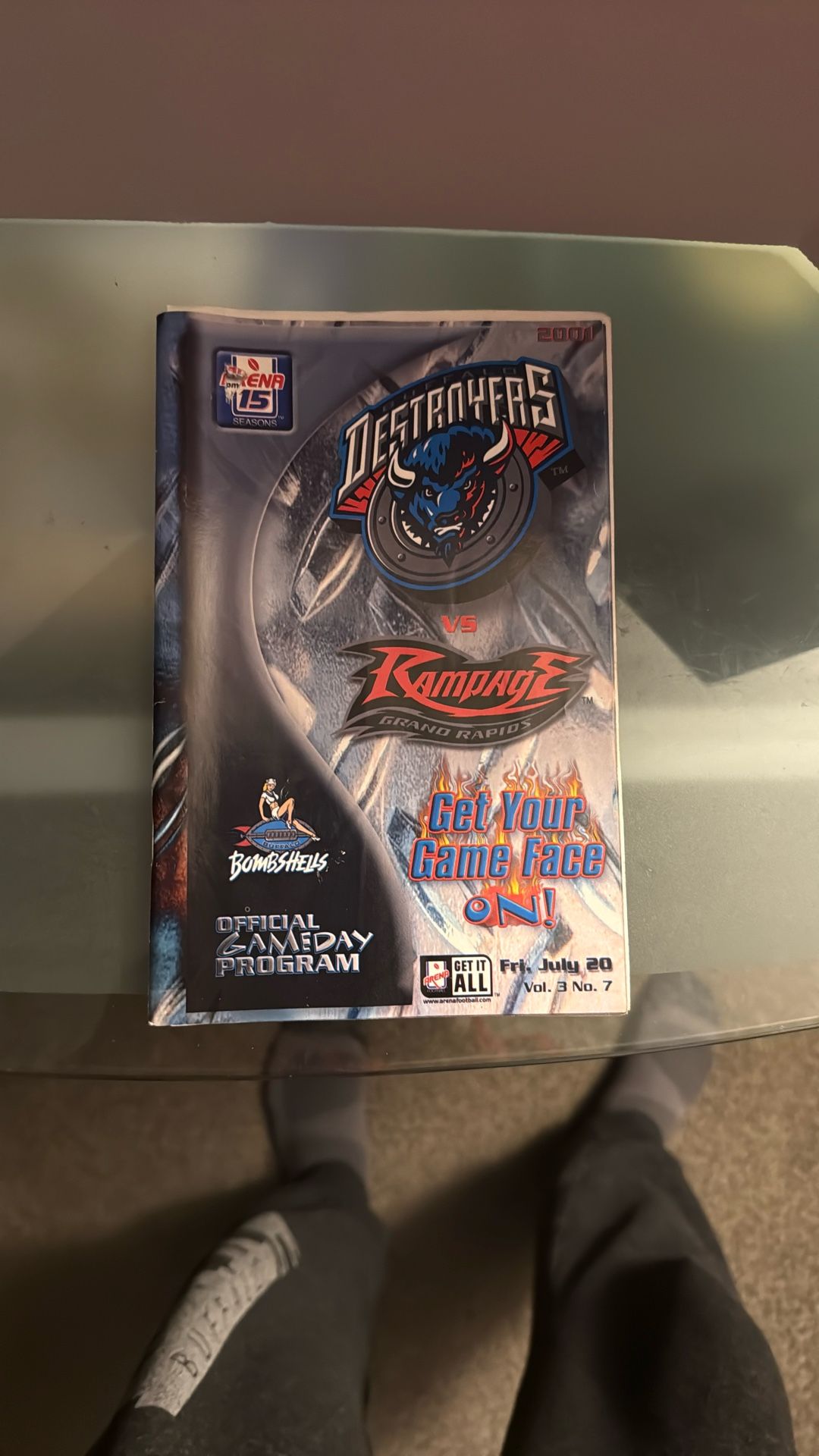 Buffalo Destroyers Official GameDay Program 2001