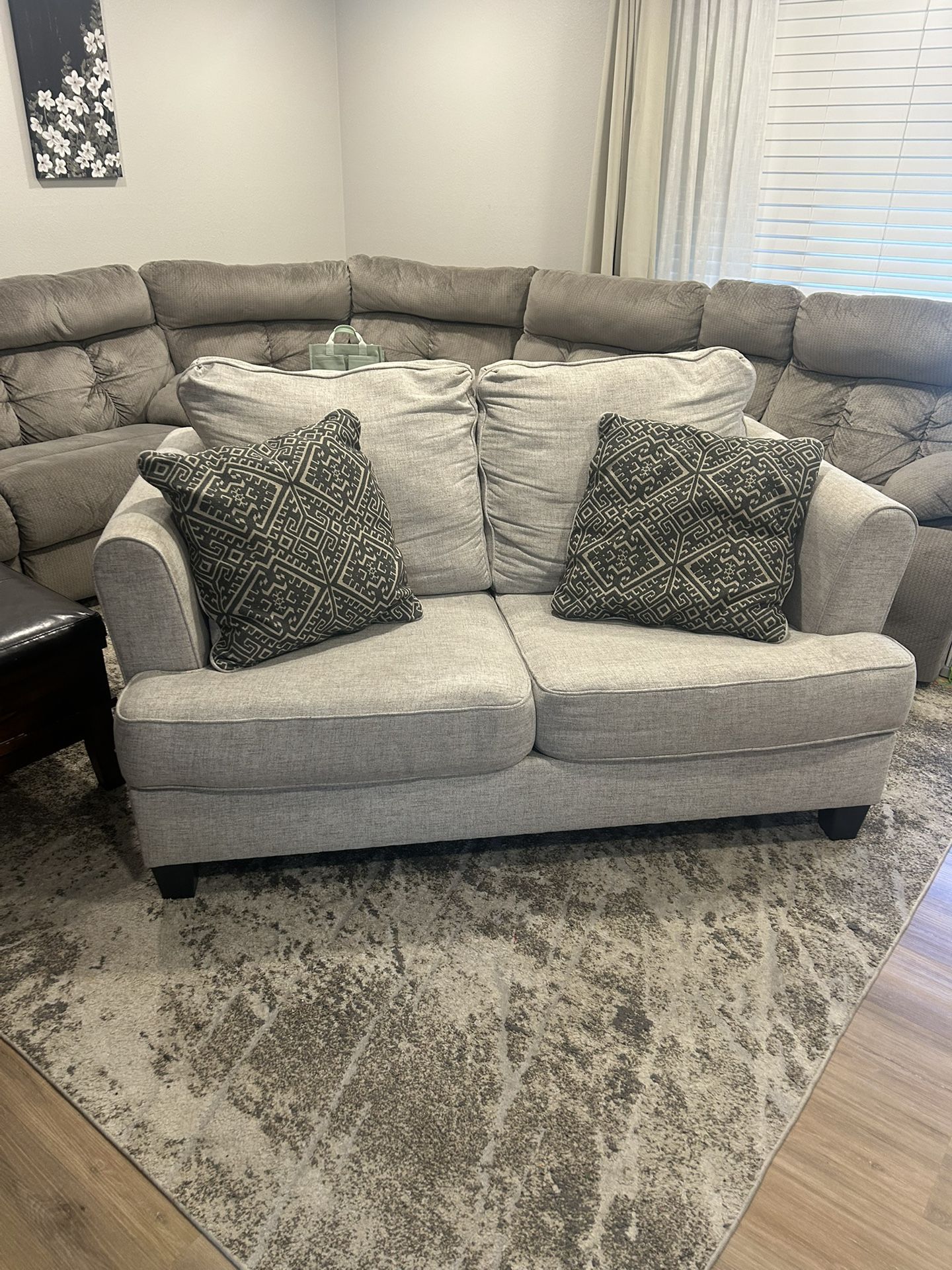 Living Room Couch Set (with Storage And End Table)
