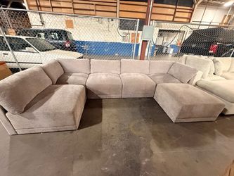 🛋️ THOMASVILLE FALLON 6-PIECE MODULAR SECTIONAL + OTTOMAN — $1,100