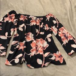 Floral 3/4 sleeve
