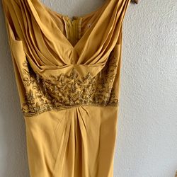 Mustard 50’s Vintage Sequence Dress