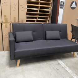 Black Fabric sofa bed